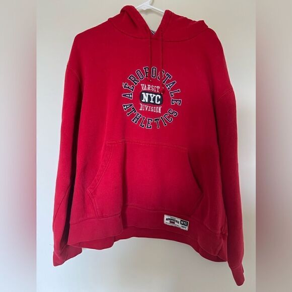 Aeropostale Athletics Red Hoodie Size L - Picture 1 of 3